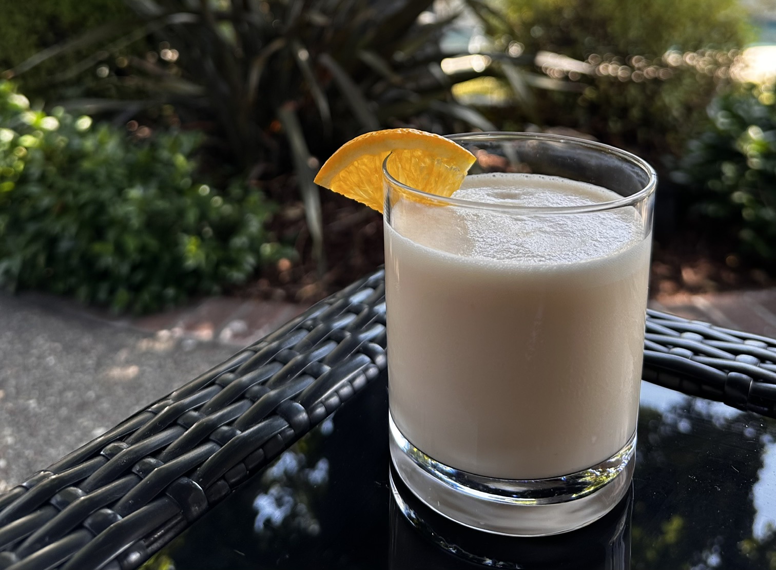 Healthy simple to make orange yoghurt drink